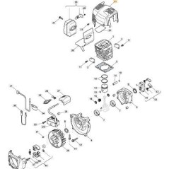 CUBIERTA-MOTOR STIGA ORIGINAL - 118801881/0 | NewgardenParts.com