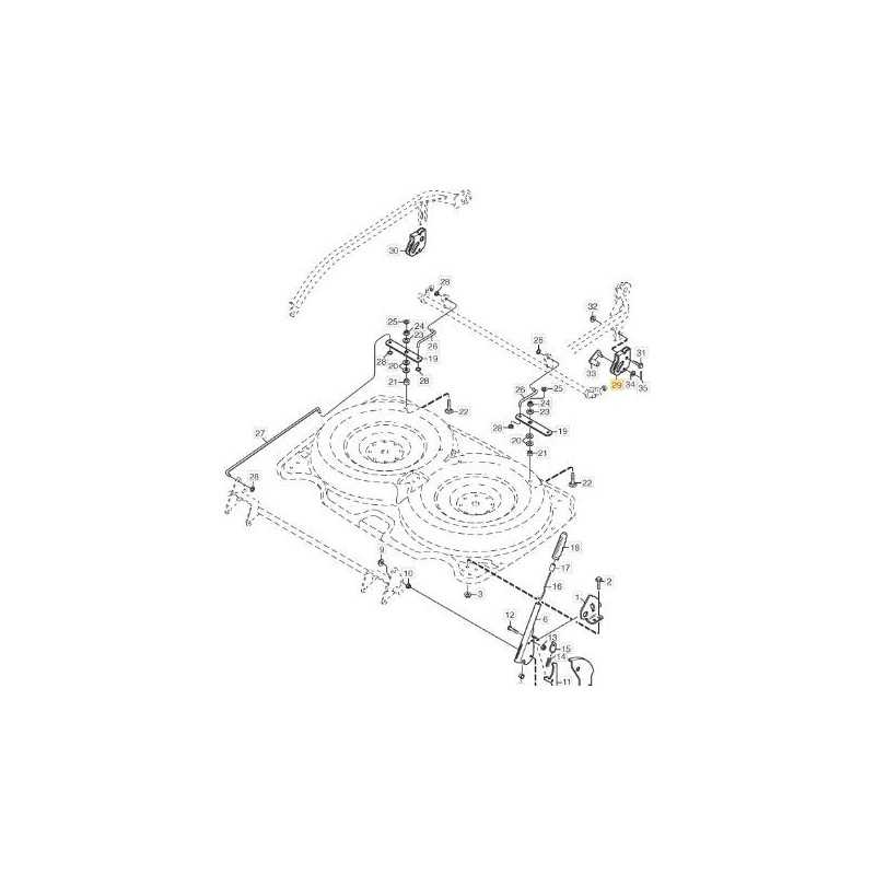 PLAQUE DE SUPPORT GAUCHE RÉGLABLE 92-107 ORIGINAL STIGA - 1134-4304-01