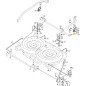 PLAQUE DE SUPPORT GAUCHE RÉGLABLE 92-107 ORIGINAL STIGA - 1134-4304-01