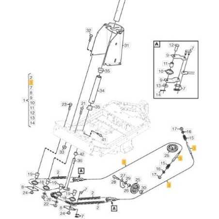 Gruppo cavo sterzo ORIGINALE STIGA - 1134-9099-01 | NewgardenParts.com