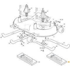 HOJA STIGA 122cm ORIGINAL STIGA - 1134-9230-01 | NewgardenParts.com