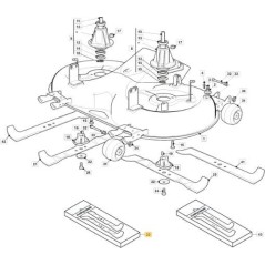 STIGA MULCHKLINGE 122 cm ORIGINAL STIGA – 1134-9229-01 | NewgardenParts.com
