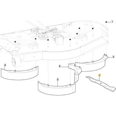 Stiga mulching blade for ZT 5132 T ORIGINAL STIGA - 1134-9212-02 | NewgardenParts.com