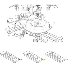 STIGA WINGED MULCHING BLADE 92cm ORIGINAL STIGA - 1134-9222-01 | NewgardenParts.com