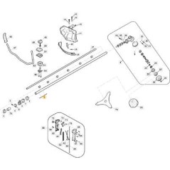 ASSEMBLAGE D'ARBRE DROIT ORIGINAL STIGA - 118803890/0 | NewgardenParts.com