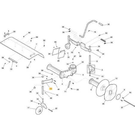 SUPPORTO RUOTA ANTERIORE ORIGINALE STIGA - 1319-2329-01 | NewgardenParts.com