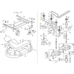 SUPPORTO ALBERO INGRESSO PIATTO ZNT ORIGINALE STIGA - 118830405/0 | NewgardenParts.com