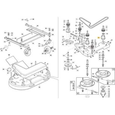 SUPPORTO ALBERO LAME ZNT ORIGINALE STIGA - 118830404/0 | NewgardenParts.com