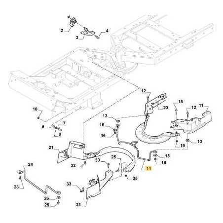 ORIGINAL STIGA ISO FM ZENTRALE BAR-UNTERSTÜTZUNG – 337785100/0 | NewgardenParts.com