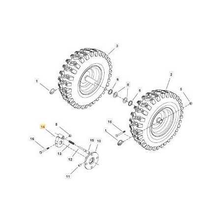 WHEEL BLOCK SUPPORT (966D) ORIGINAL STIGA - 1812-2121-01 | NewgardenParts.com