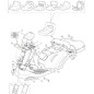 SUPPORT DE TABLEAU DE BORD AVANT F72 FL BLANC 9003 ORIGINAL STIGA - 327787100/0