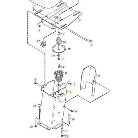 ORIGINAL STIGA GELBE SITZSTÜTZE – 1134-5296-04 | NewgardenParts.com
