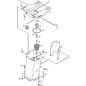 SOPORTE ASIENTO ORIGINAL STIGA AMARILLO - 1134-5296-04