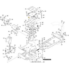 SOPORTE SUSPENSIÓN ASIENTO PC-PCH'21 VNN ORIGINAL STIGA - 387785267/0 | NewgardenParts.com