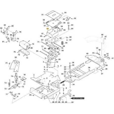 SOPORTE SUSPENSIÓN ASIENTO PC-PCH'21 VNN ORIGINAL STIGA - 387785267/0 | NewgardenParts.com