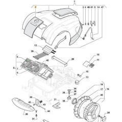 COMPLETE KEYBOARD FOR ORIGINAL STIGA DISPLAY - 112600366/0 | NewgardenParts.com