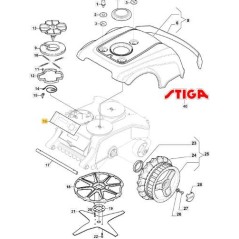 TASTIERA ROBOT STIGA AC500 (L200L) '15 ORIGINALE STIGA - 122420014/0 | NewgardenParts.com