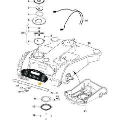 CLAVIER ROBOT STIGA AC700 (L300) '15 ORIGINAL STIGA - 122420015/0 | NewgardenParts.com