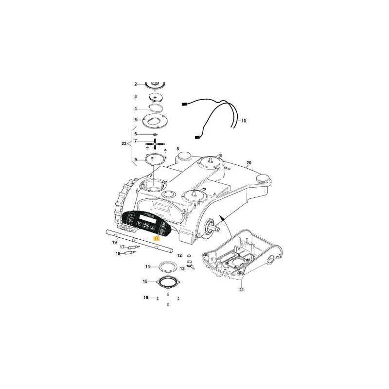 TASTIERA ROBOT STIGA AC700 (L300) '15 ORIGINALE STIGA - 122420015/0