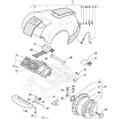 ORIGINAL STIGA KEYBOARD WITHOUT DISPLAY - 112600346/0 | NewgardenParts.com