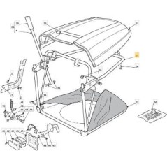 TELAIO BOCCA SACCO ORIGINALE STIGA - 82800111/0 | NewgardenParts.com