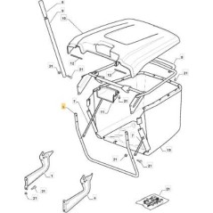 VNN MP 84C ORIGINAL STIGA BAG MOUTH FRAME - 382800141/0 | NewgardenParts.com