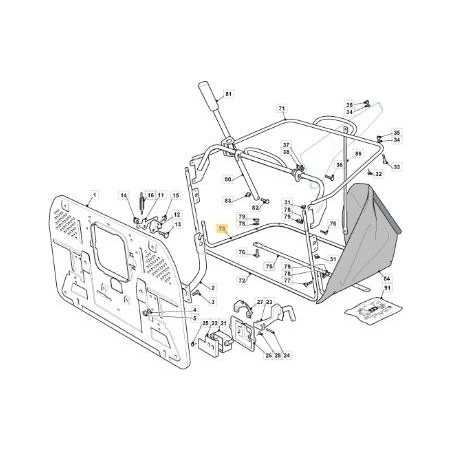 MARCO INFERIOR PINTADO BOLSA TC HE 10/11 ORIGINAL STIGA - 325800031/0 | NewgardenParts.com