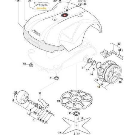 ORIGINAL STIGA 2-Zahn-Kettenrad – 1126-9179-01 | NewgardenParts.com