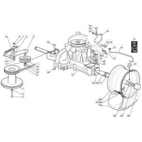 BOITE DE VITESSES HYDRO K46T R72 ORIGINE STIGA - 118400965/0 | NewgardenParts.com