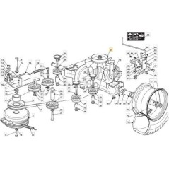 BOITE DE VITESSES ORIGINALE STIGA HYDRO K574D TC HE - 118400975/0