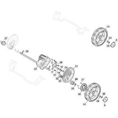 ELEKTRISCHES GETRIEBE GT 72V BLDC x MCS50-CP1-MP2 ORIGINAL STIGA - 181003135/0 | NewgardenParts.com