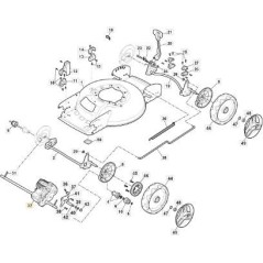 ELEKTRISCHES GETRIEBE GT 36V BLDC x MCS47 ORIGINAL STIGA - 181003138/0 | NewgardenParts.com