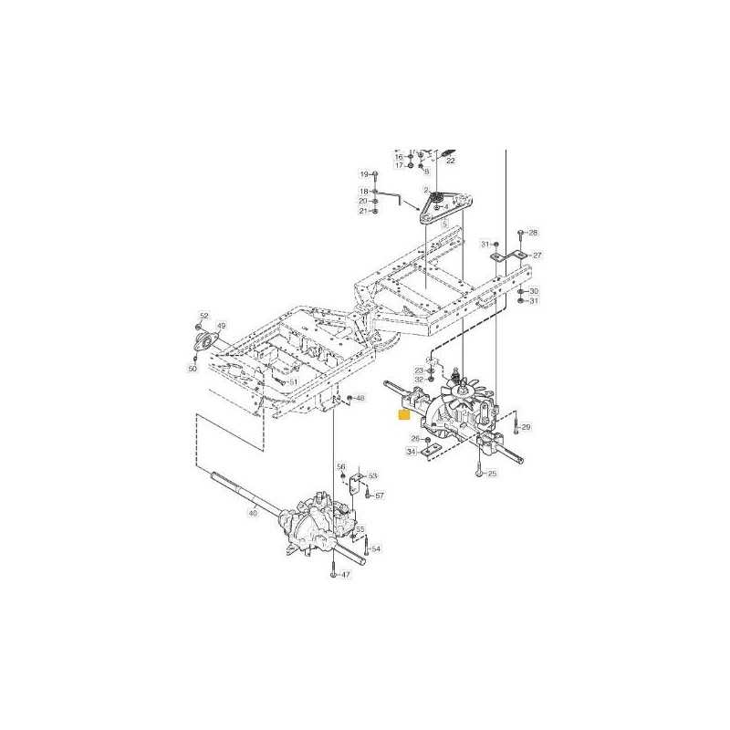 TRASMISSIONE POSTERIORE K574G-2 porte ORIGINALE STIGA - 1137-0124-01
