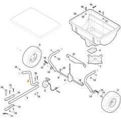 ORIGINAL STIGA CONTROL PIPE - 118890321/0