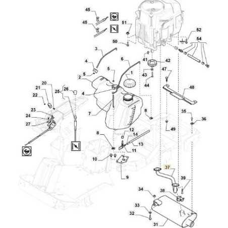 TUBO RACCORDO SCARICO MOT. HONDA GXV660 ORIGINALE STIGA - 118738260/1 | NewgardenParts.com