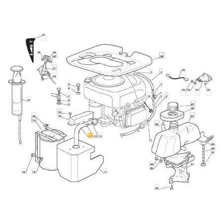 TUBO RACORDOSCAR. F72 B&S 13 HP (03/04) ORIGINALE STIGA - 118738225/0 | NewgardenParts.com