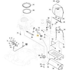 TUBO RACCORDO SCARICO GGP14 x PC ORIGINALE STIGA - 118738276/0 | NewgardenParts.com