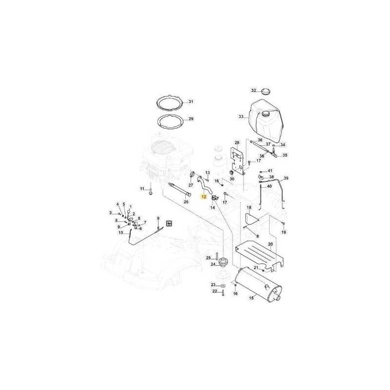 TUBO RACCORDO SCARICO GGP14 x PC ORIGINALE STIGA - 118738276/0