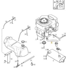 TUBO SCARICO ORIGINALE STIGA - 1134-7877-01 | NewgardenParts.com