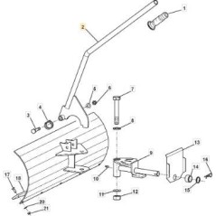TUBO SPOSTAMENTO PALA ORIGINALE STIGA - 118800294/0 | NewgardenParts.com