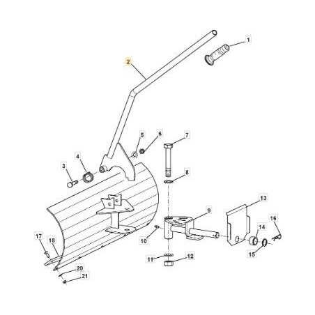 TUBO SPOSTAMENTO PALA ORIGINALE STIGA - 118800294/0 | NewgardenParts.com