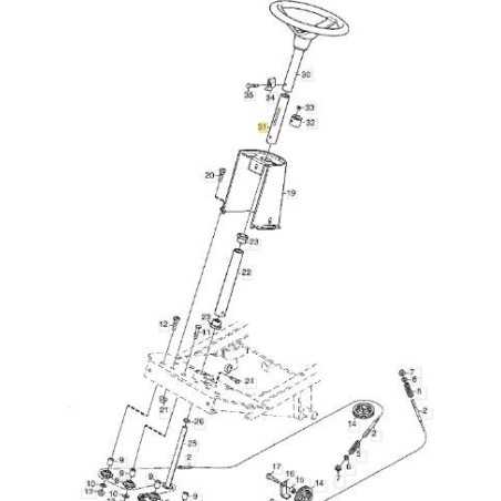 TUBO DE DIRECCIÓN NEGRO ORIGINAL STIGA - 1134-5216-01 | NewgardenParts.com