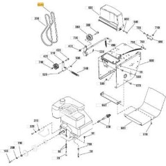 V-BELT HA ORIGINAL STIGA - 1812-2838-01 | NewgardenParts.com