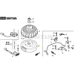 ORIGINAL STIGA MAGNETO FLYWHEEL - 118552170/0