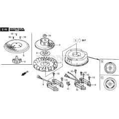 VOLANT MAGNÉTO ORIGINAL STIGA - 118552177/0