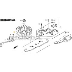VOLANT MAGNÉTO ORIGINAL STIGA - 118552176/0