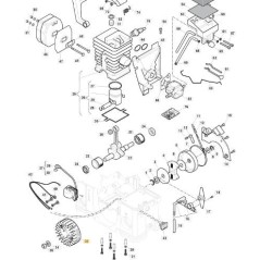 VOLANT MOTEUR ORIGINAL STIGA - 118800693/0 | NewgardenParts.com