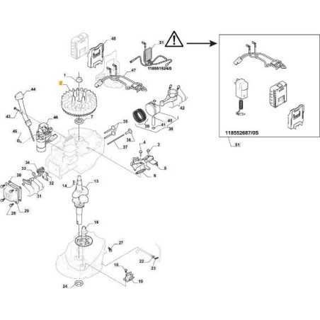 VOLANT MOTEUR ORIGINAL STIGA - 118551470/0 | NewgardenParts.com