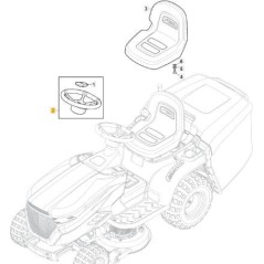 VOLANTE CORTO STIGA '20 NERO SD/MP ORIGINALE STIGA - 325961226/0 | NewgardenParts.com