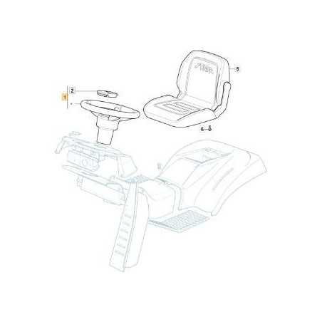 VOLANTE LUNGO STIGA '20 NERO NJ/TC ORIGINALE STIGA - 325961225/0 | NewgardenParts.com